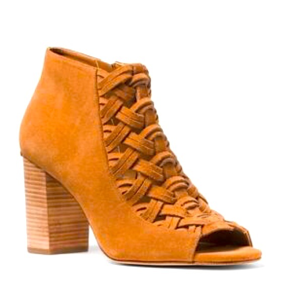 Michael Kors Shoes - Michael Kors leather open toe boots